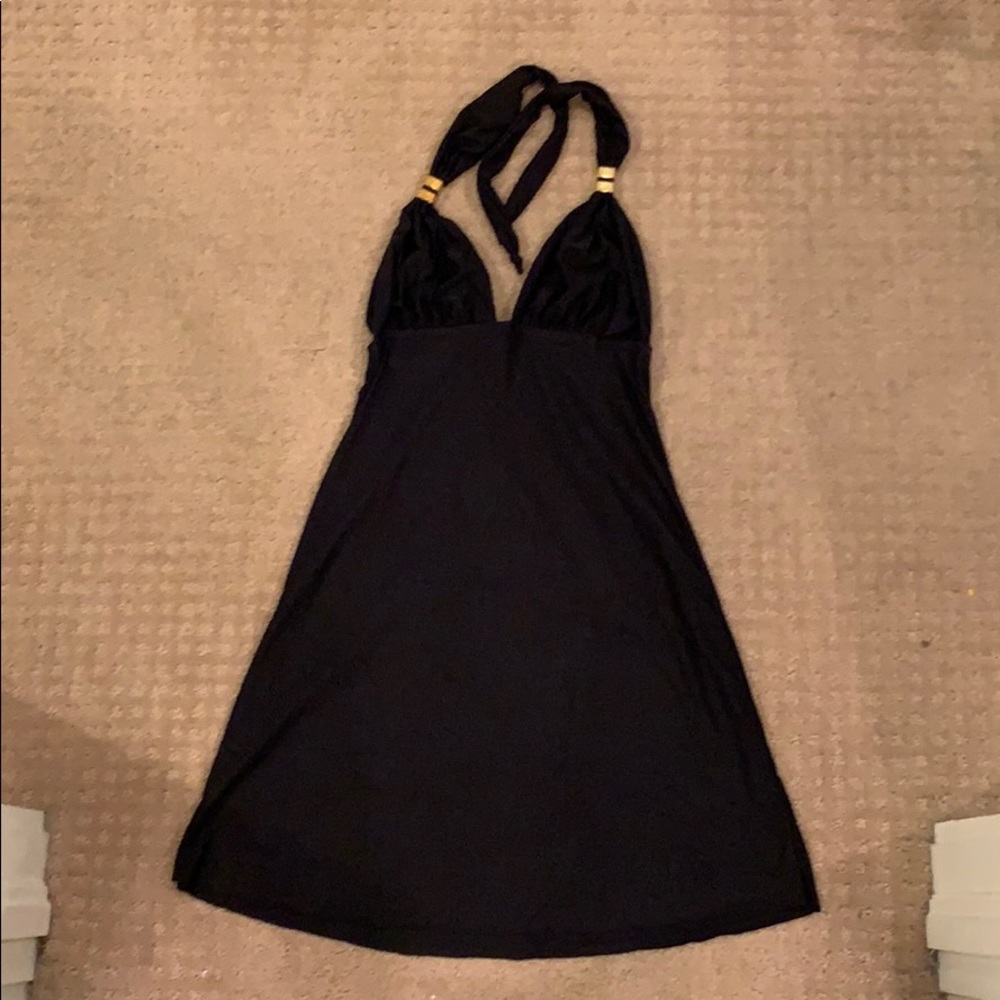 Vix Halter Swim Dress Black